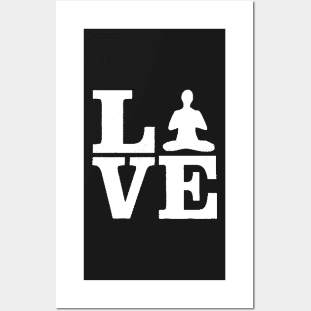 Love and Yoga shirt Wall Art by Tee Shop